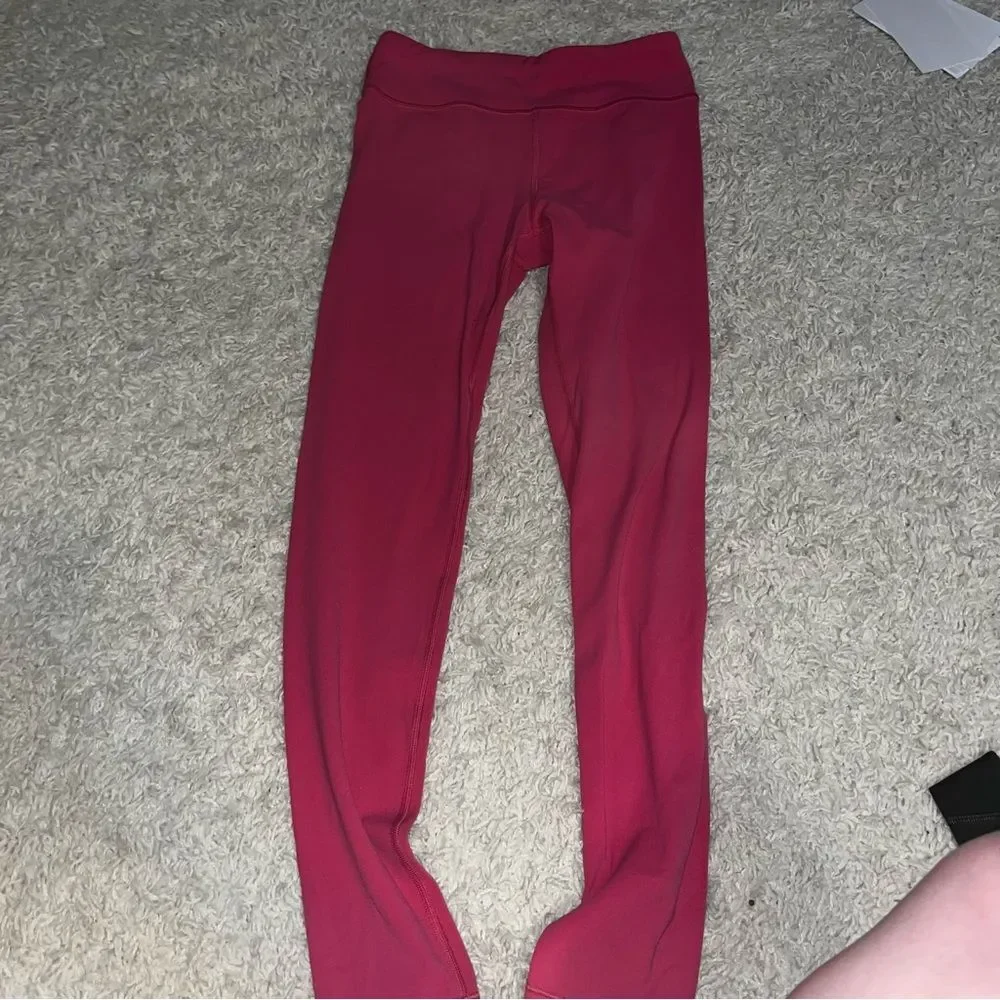 Athleta Girl Barbie Pink full length leggings size 14